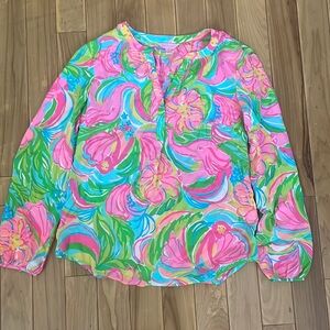 Lilly Pulitzer Silk Elsa Top